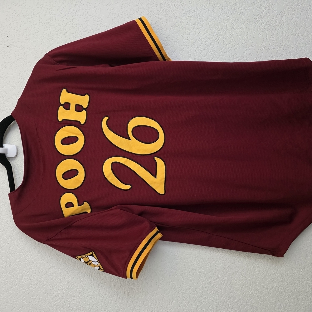 Disney X BoxLunch Exclusive Maroon Winnie The Pooh 26 Baseball Jersey Shirt - Picture 5 of 7